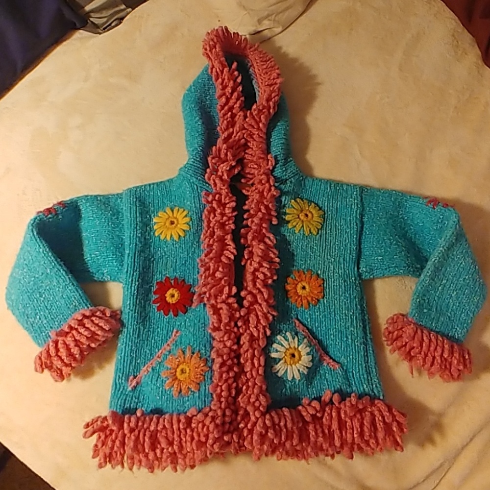 N.W.A CRAFTS TODDLER'S KNITTED JACKET 4T